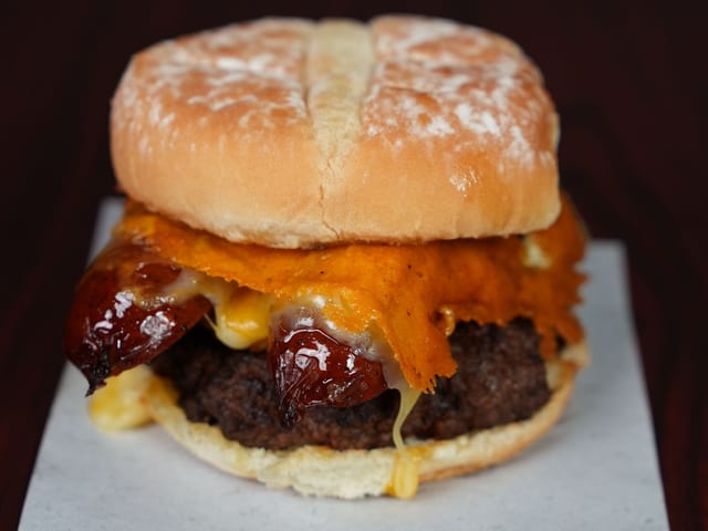 The Raging Bull Burger.