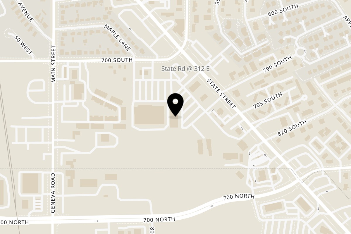 Map showing the location of The Holy Grill & Bar on 322 E State Rd in Pleasant Grove
